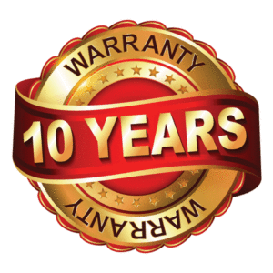 10 year warranty for abrasion of stainless steel